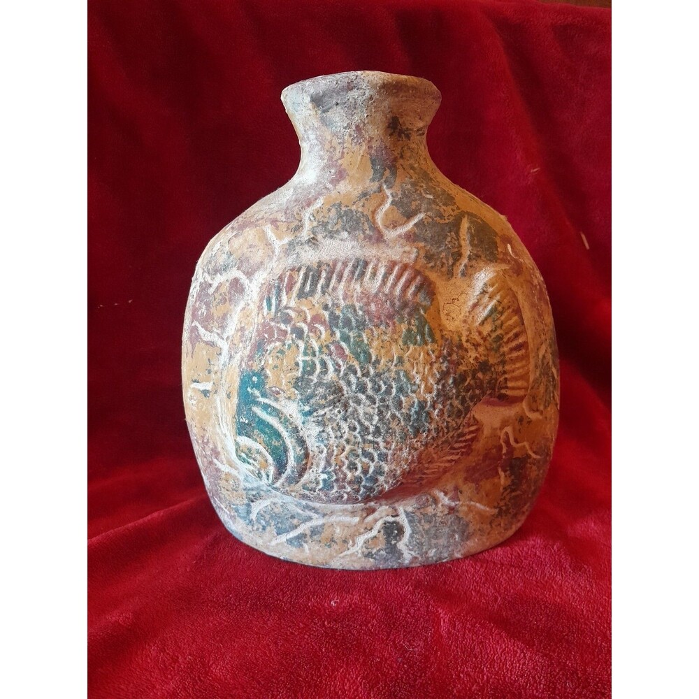 Vintage Terracotta 3D Fish Planter Vase Garden Patio Decor
